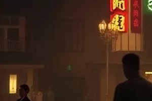 《冬泳者》封面，冬日凌晨结霜的河岸台阶